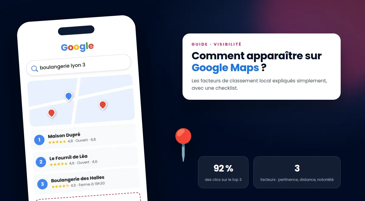 Comment apparaître sur Google Maps (et viser le top 3)